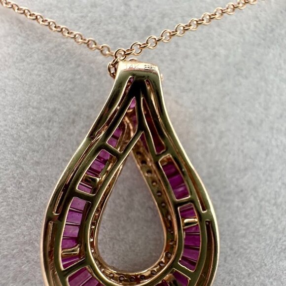EFFY® Collection Amoré Certified Ruby Pendant Necklace - Picture 4 of 8